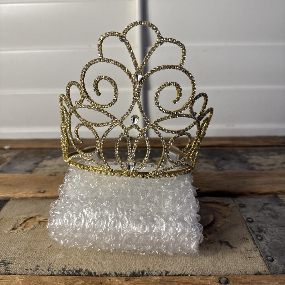 Rhinestone Tiara Crown, Clear Crystal Princess/Pageant Headband